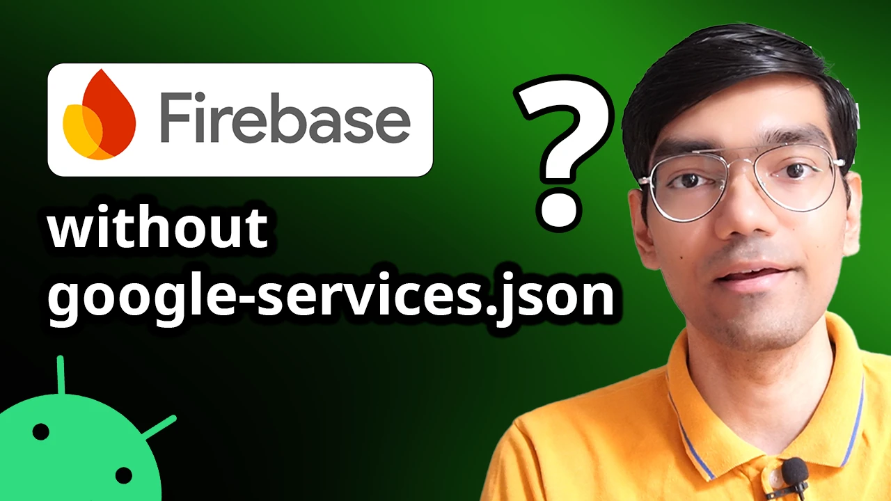 Firebase Android Integration Without google-services.json file