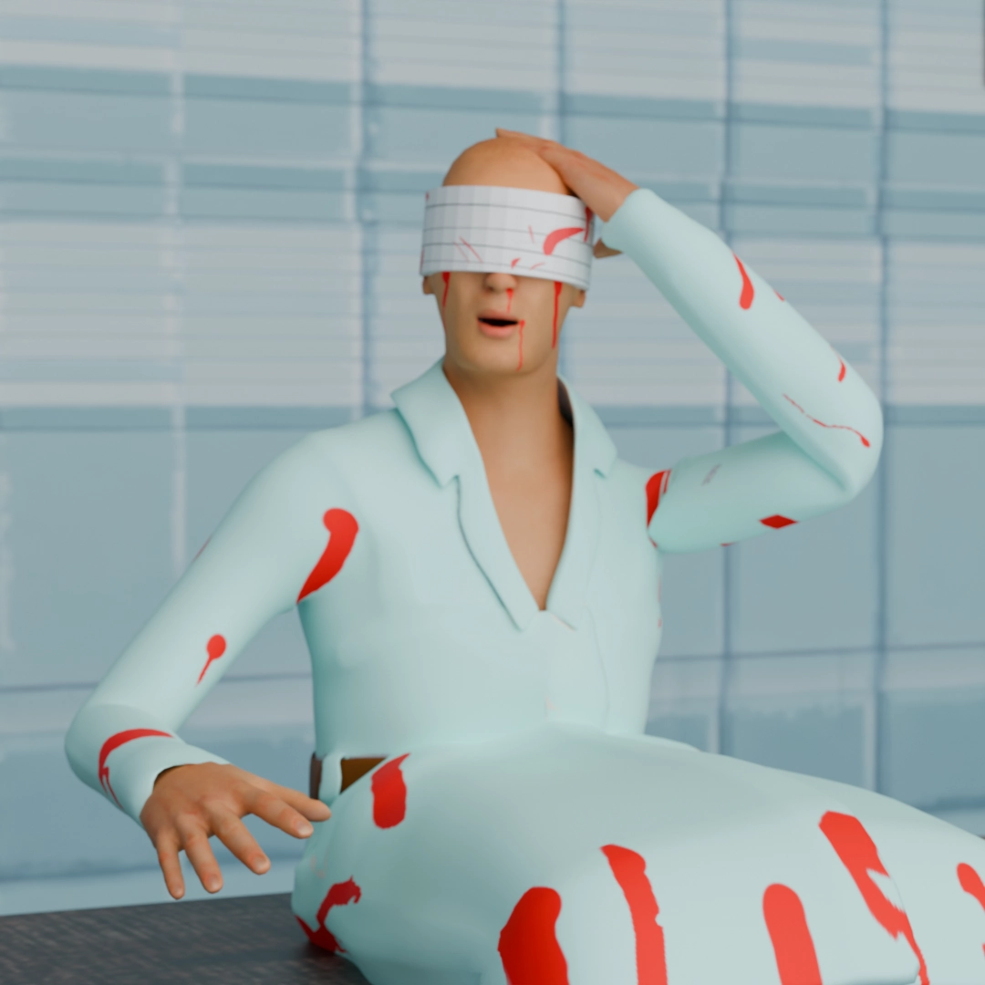 Psycho Patient:  A tragic, failed experiment left to rot. These aggressive shells are kept alive for one reason: their organs are live storage for the Doctor's next high-paying buyer.